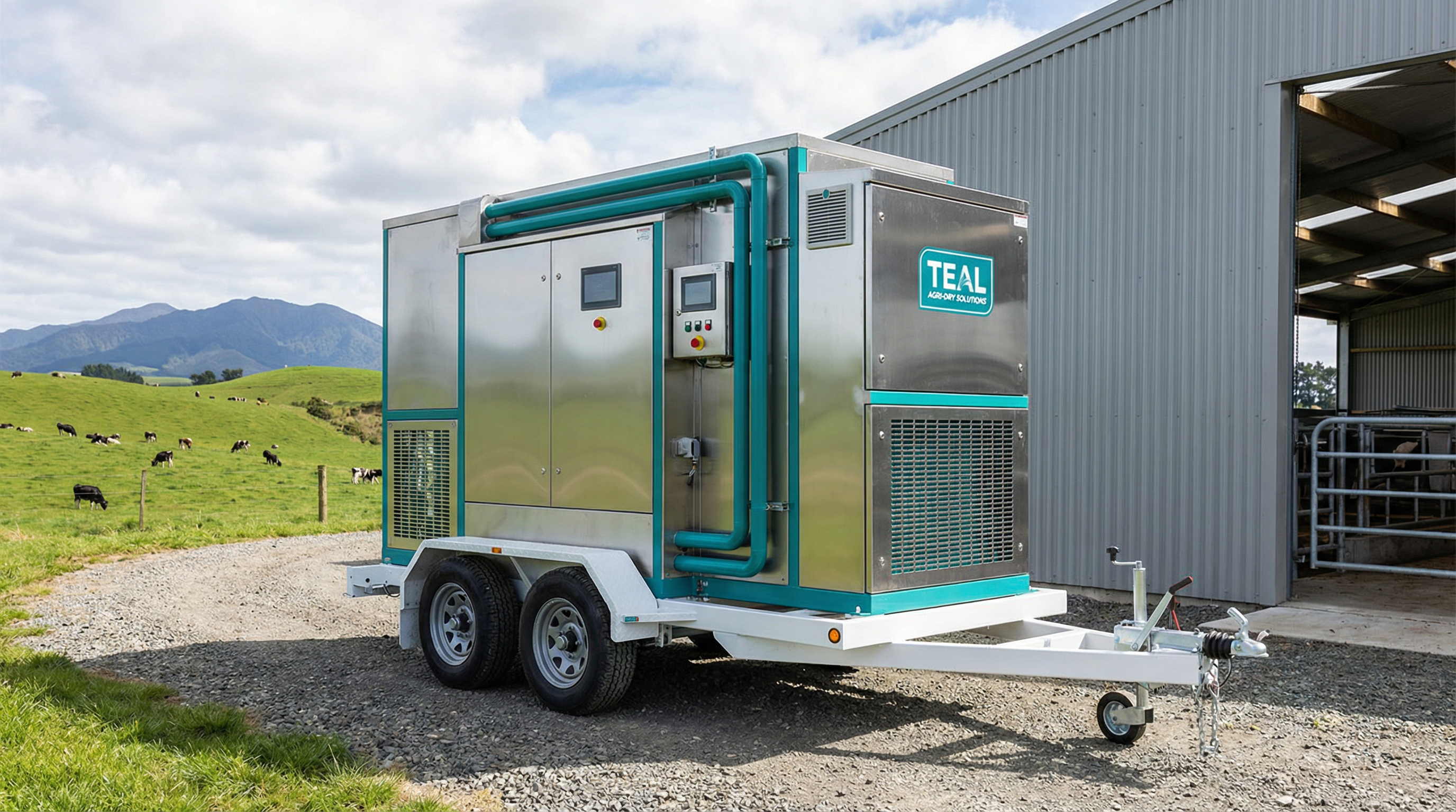 AXIS disc-stack drying system on a NZ dairy farm